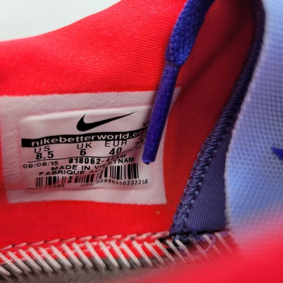 Nike Lunar Indoor Soccer Shoes Size 8.5 US 818062-400 Lunarlon NO INSOLES - Picture 2 of 12